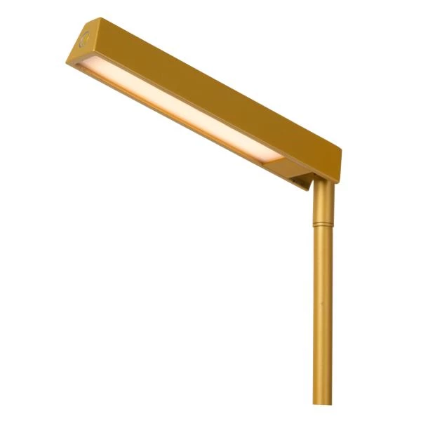 Lucide LAVALE - Lampadaire / lampe de lecture - LED Dim. - 1x3W 2700K - Jaune Ocre - détail 2